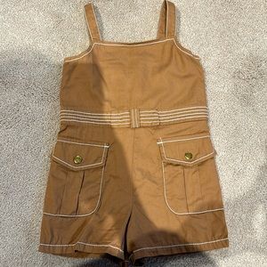 Janie and Jack tan romper